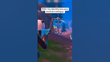 This new zero recoil aim setting is insane in Fortnite 🎯