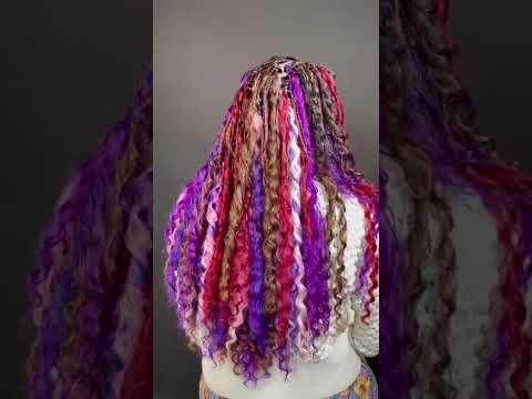 Kunterbunte Locken - Open Braids! WhatsApp +49 7131 576860 | www.magicstyle.de #openbraids