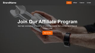 Create a Simple Affiliate Marketing Landing Page with HTML & CSS (Tutorial)