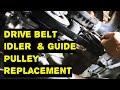 Drive Belt Noisy Worn Idler Pulley &amp; Guide Pulley Replacement example is Mercedes 350D 3L TDi 2016