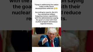 Trump Addresses Nation After U.S. Strikes on Iran Nuclear Sites#us #brycecrawford #usa