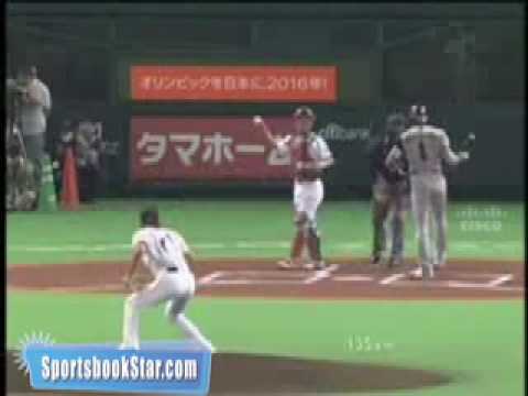 crazy-pitcher-shinjo-japanese-baseball-antics---may-18,-2008