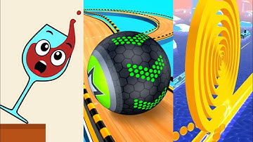 Spill it Vs Going Ball Vs Spiral Roll - All Levels Gameplay Android iOS Mobile