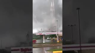 Watch: An Iowa tornado topples part of the Marshall County courthouse