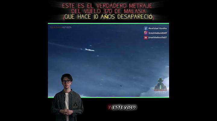 🚨⁉️ESTE ES EL VERDADERO METRAJE DEL VUELO 370 DE MALASIA | Realidad Oculta