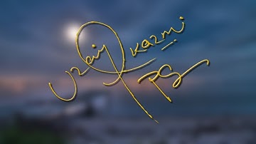 Photoshop Tutorial |Create a Digital Signature | Colour Range Tool | Font Style Link Description