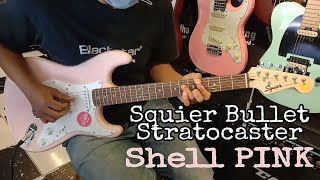 Squier Bullet Stratocaster Tremolo HSS Laurel FB Shell Pink