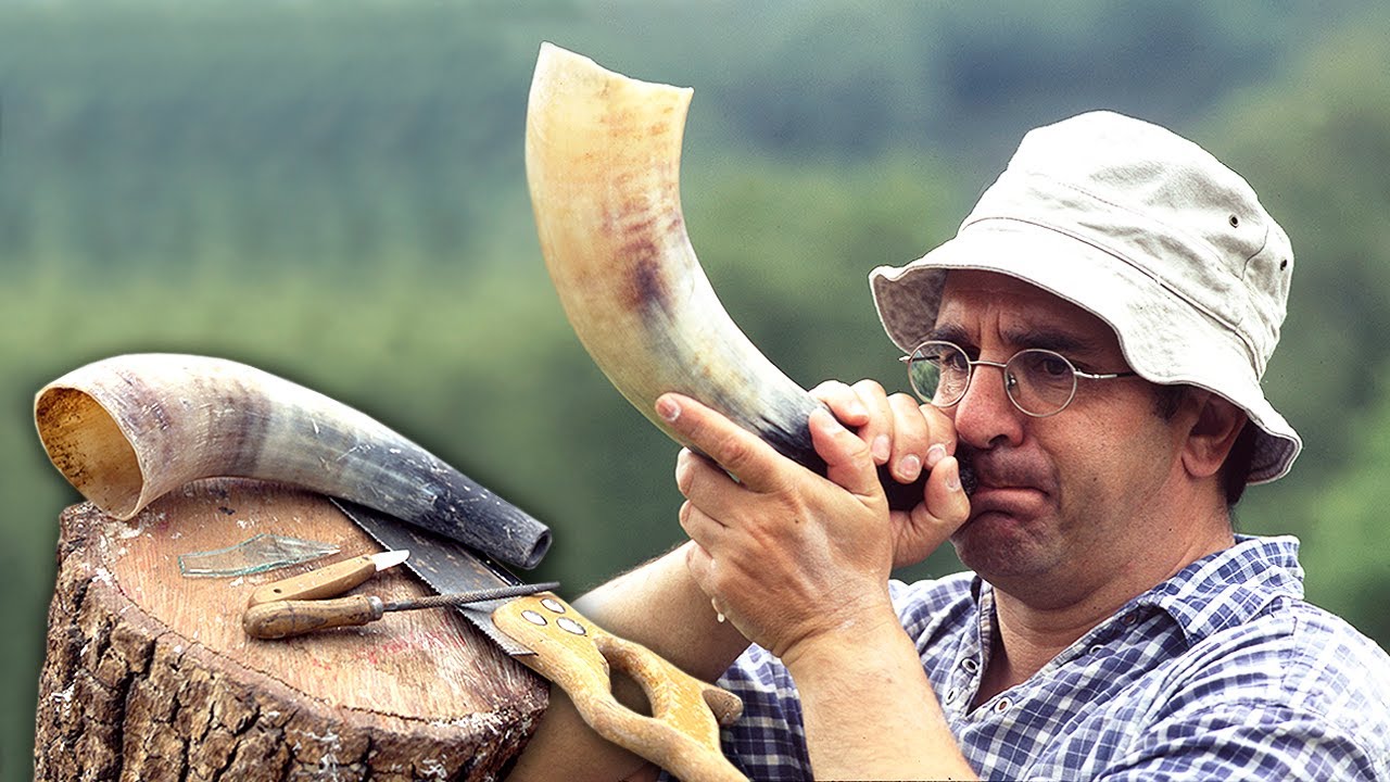 Пастуший рог для подзыва скота и свиней в поле. Родовой трюк, чтобы собрать их