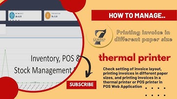 Invoice Layout, Printing invoice in different paper size, thermal printer in POS Web Application