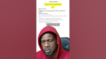 Algorithms explained #makeitsimplett #trinidadandtobago #csec  #algorithm