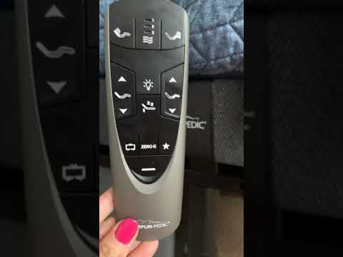 reset tempurpedic remote