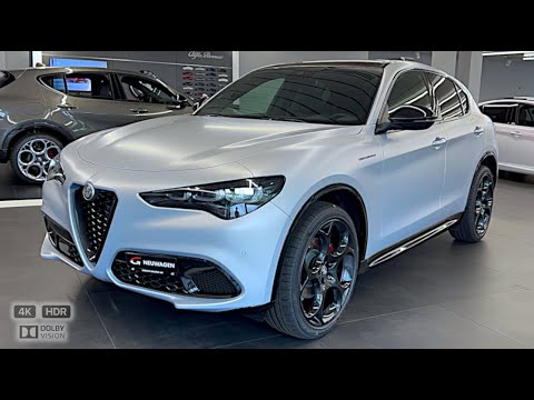 Youtube New Alfa Romeo Stelvio Q4 Competizione Matt Moonlight Grey Color 2024 video Alfa Romeo