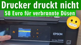 Epson Drucker druckt nicht ⭐ Druckkopf trotz neuer Tintenpatronen defekt  neuen Drucker kaufen
