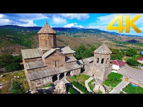 Zarzma Monastery / ზარზმის მონასტერი / Монастырь Зарзма  / - 4K aerial video footage DJI Inspire 1