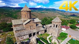 Zarzma Monastery / ზარზმის მონასტერი / Монастырь Зарзма  / - 4K aerial video footage DJI Inspire 1