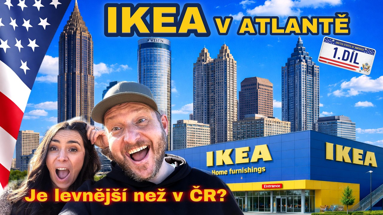 🇺🇸 ATLANTA a IKEA : Šílený provoz🚗DECHBEROUCÍ MRAKODRAPY 🧆oběd a nákupy💸! 1.díl