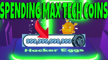 👾SPENDING 1T TECH COINS ON HACKER EGGS*GLITCH UPDATE PET SIM X👾