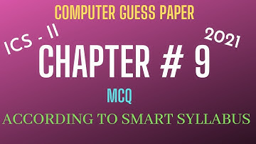 Computer Solved Past Papers for 2nd Year 2021| Computer Guess Paper 2nd Year 2021| Chapter 9