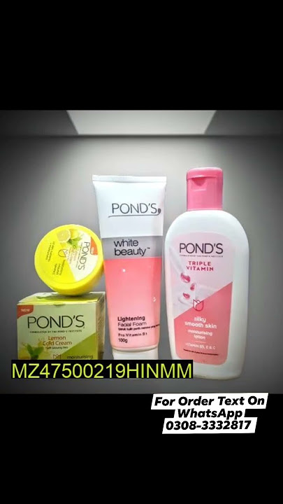 Pond's Body Lotion, Face Wash and Cold Cream  For Order Text On WhatsApp 03083332817