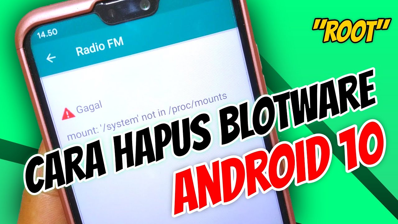 Cara Hapus Aplikasi Bawaan Android 10 Youtube