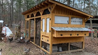 Preparing for cold weather, chicken coop, hen house