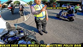 AKHIRNYA NINJA H2 PAROPO DI RAZIA POLISI😱AKIBAT WHEELI'