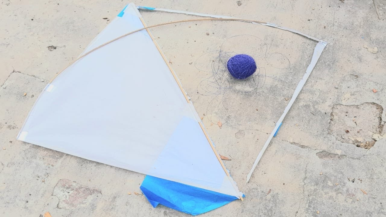 idea To New Kite Make at Home Kite Experiment With Garbage plastic