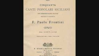 Video thumbnail of "La canzone siciliana - Malatu p'amuri - Eco della sicilia 1883 - di F. P. Frontini"