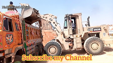 How to Load a Dump Truck | Heavy Equipment | Caterpillar wheel Loader 950b loading Dumpr  Truck