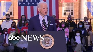 Biden says he supports changing filibuster rule for voting rights