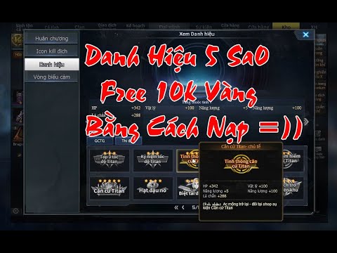 Video Miễn Phí 10.000 Vàng Và Danh Hiệu Đỉnh Nhất Truy Kích... - youtube