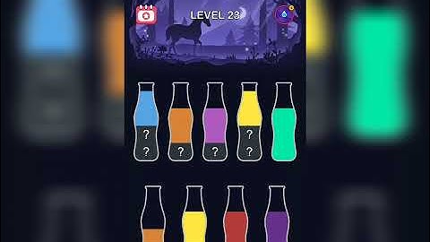 Water Sort Puzzle Level 23 Walkthrough Solution 