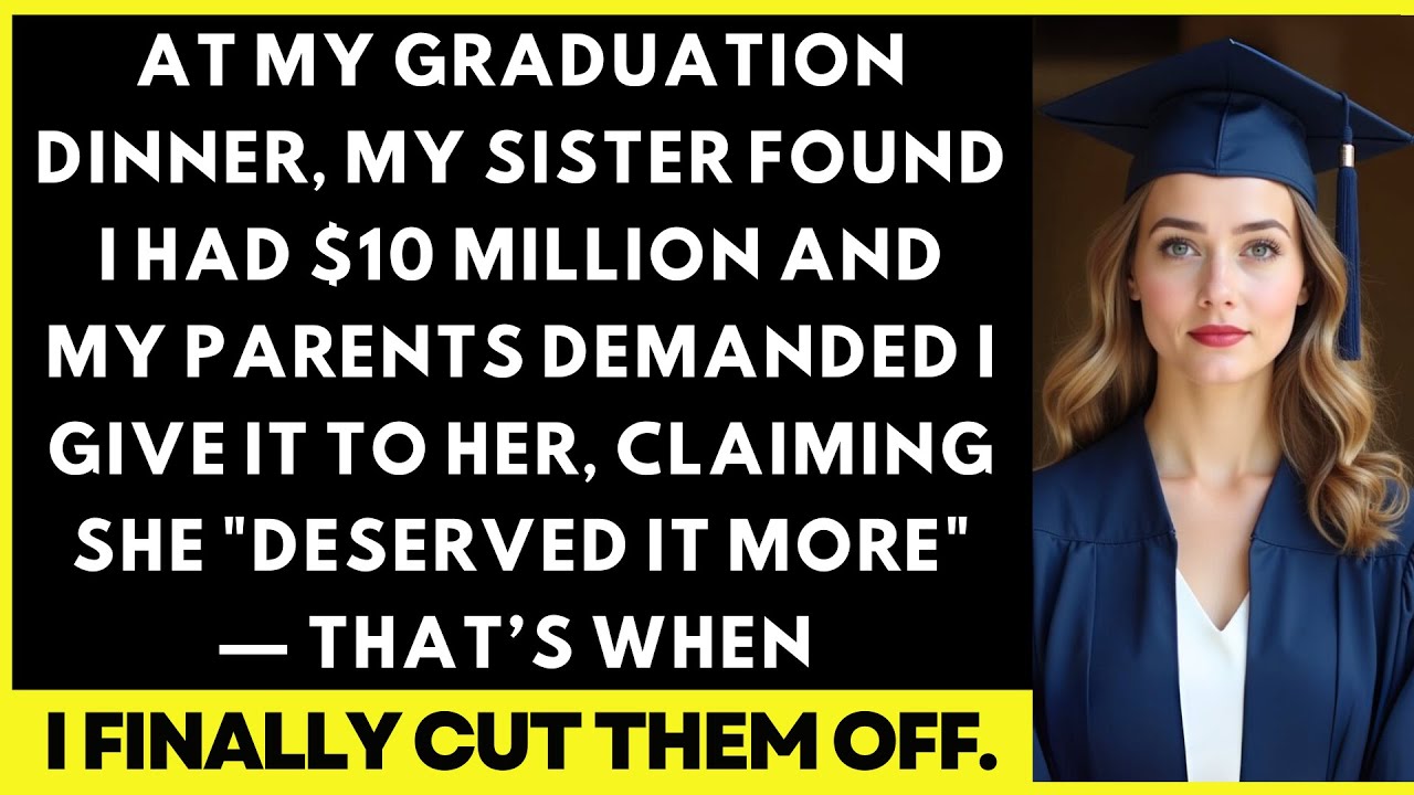 На моем выпускном ужине моя сестра обнаружила у меня 10 миллионов долларов, и мои родители потреб...