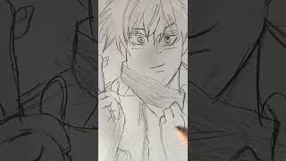 how to draw gojo#the god of all anime#jujutsu kaisen#animeeart #gojo saturo#like #subscribe