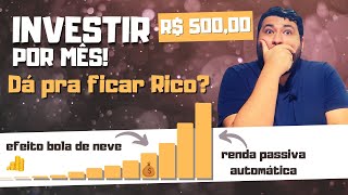 Investi R500 Por Mês Fiquei Rico? Entenda O Efeito Bola De Neve Dos Investimentos Faça Também