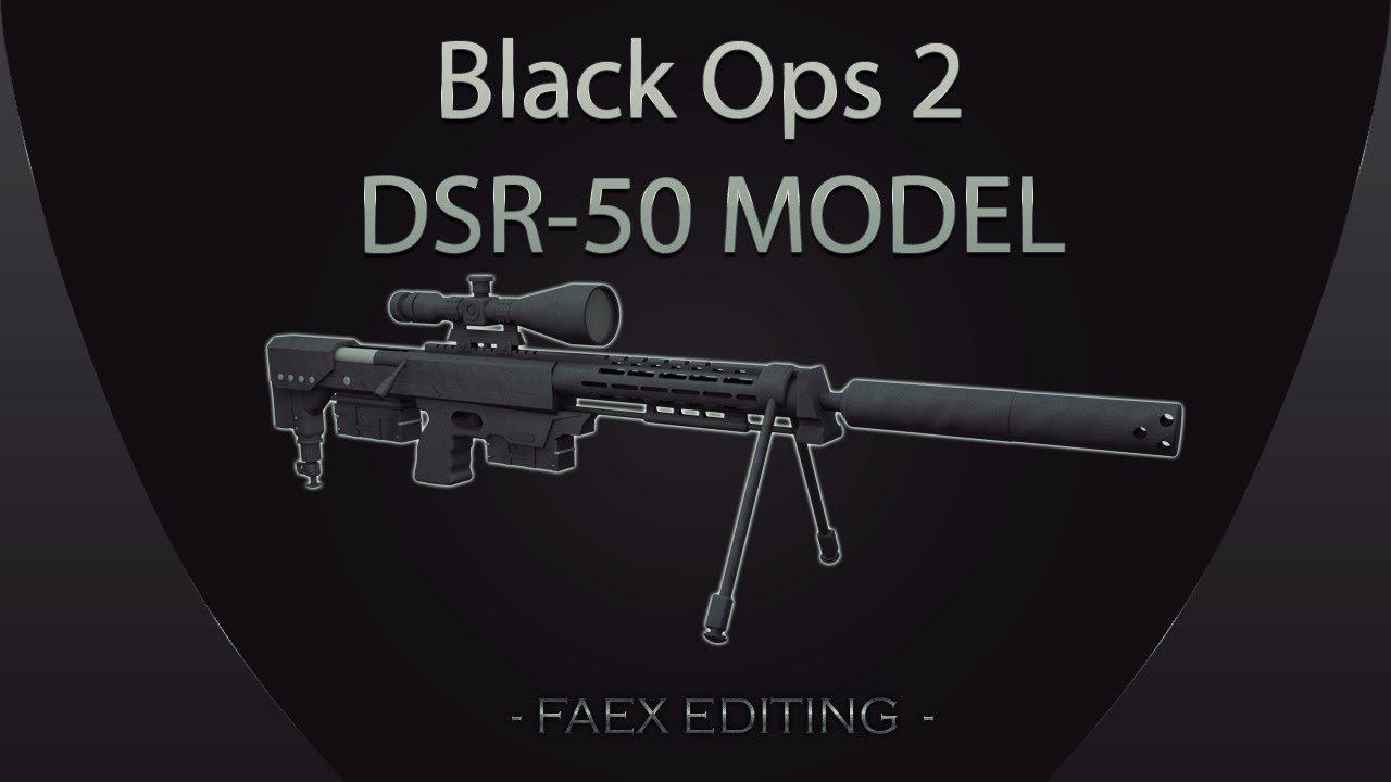 Cinema 4D | Black Ops 2 DSR-50 Sniper (First Model) - YouTube