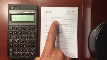 HP 32SII Basic Introduction To Programming