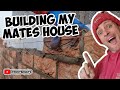 I went to wales to build my mates house bricklaying  construction  build
