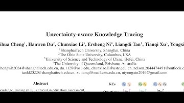 [QA] Uncertainty-aware Knowledge Tracing