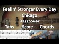 Chicago feelin stronger every day bass cover tabs score notation chords transcription peter cetera