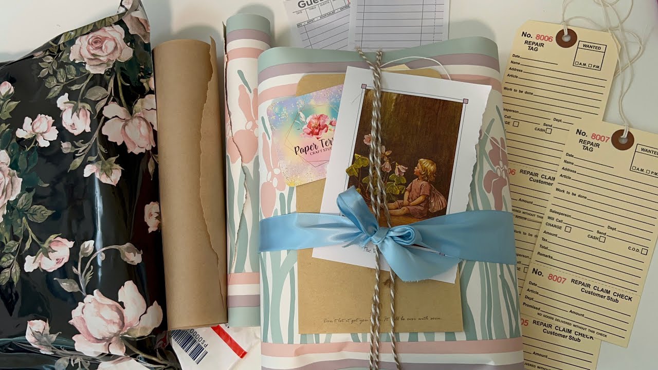 How I package journals for my Etsy shop // package an order with me