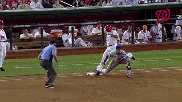 CHC@WSH: Nationals challenge the out call at first