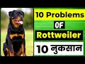 Top 10 Problems Of Rottweiler | Rottweiler Problems | Rottweiler के 10 नुकसान