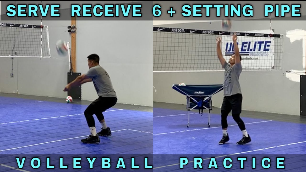 Serve Receive 6 + Setting Pipes Volleyball Practice (101520) YouTube