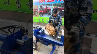 woodsplitting cutting machine #unfrezzmyaccount #love