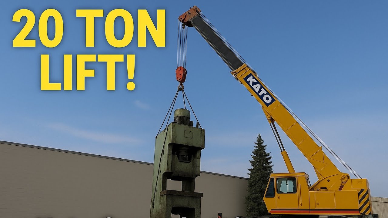 Kato Crane Lifting Giant Power Press | Extreme Heavy Machinery in USA 2024