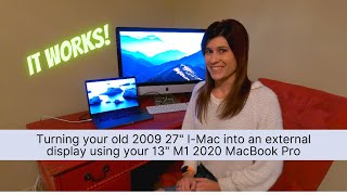 How to connect your old 2009 imac to new 13
