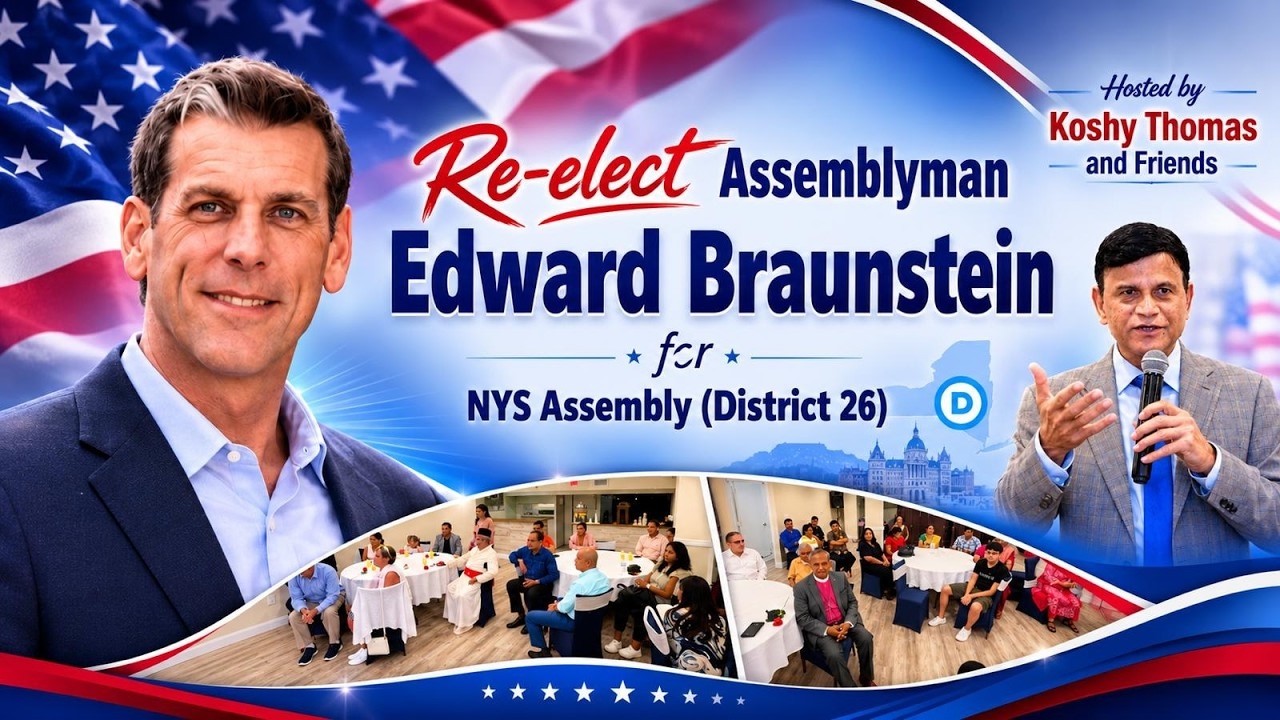 Honors Assemblyman Edward Braunstein at Meet & Greet