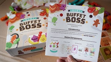 Buffet Boss (2023) by Daryl Chow | Rulebook Runthrough & How to Play | Singaporean Board Game