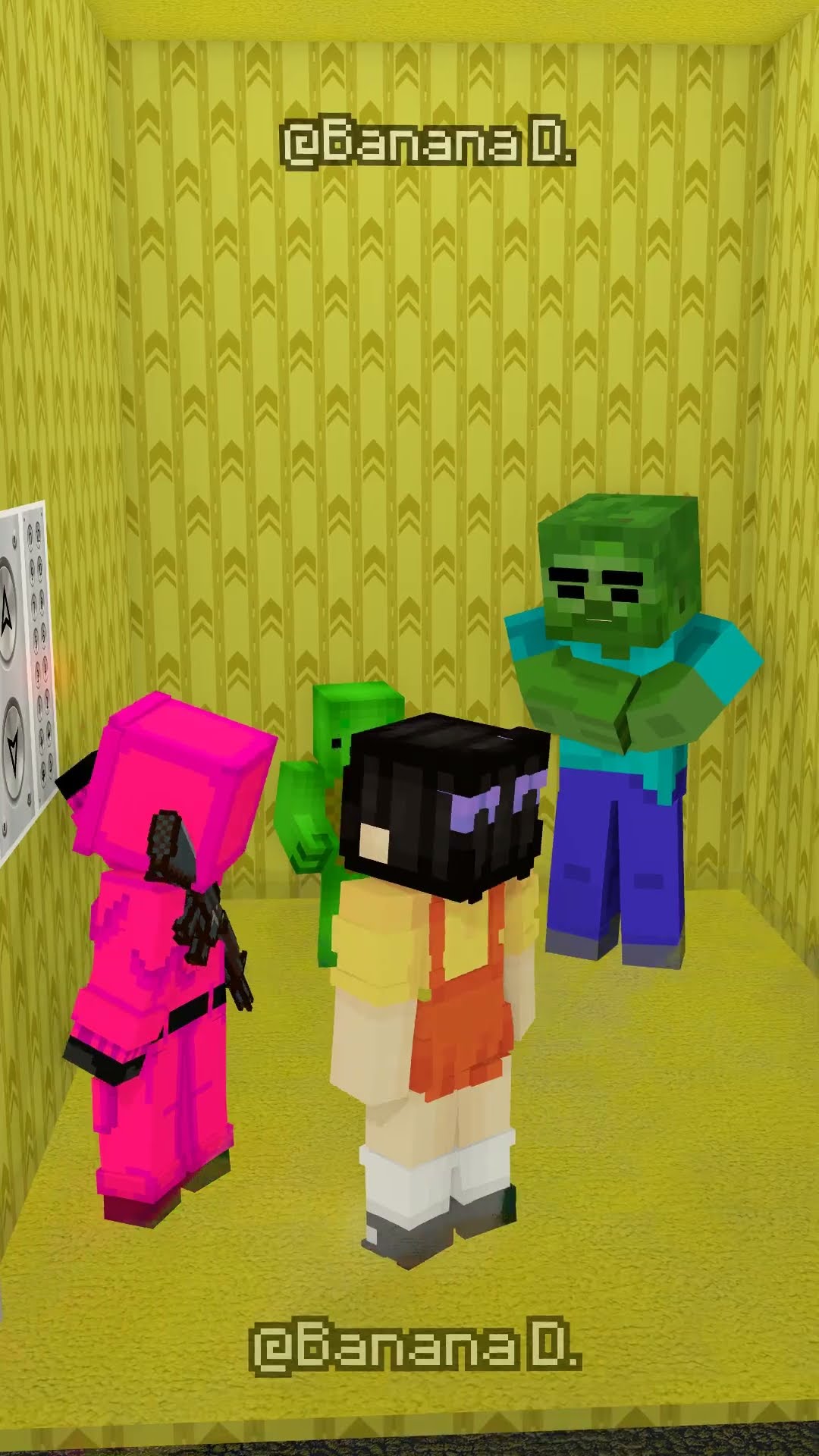 Evil Zombie vs Smart Squid Girl Team in BACKROOM but SQUID SHOOT ENDING